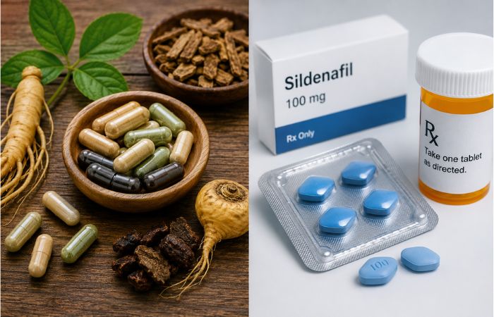 Natural Sex Pills vs. Prescription ED Medication